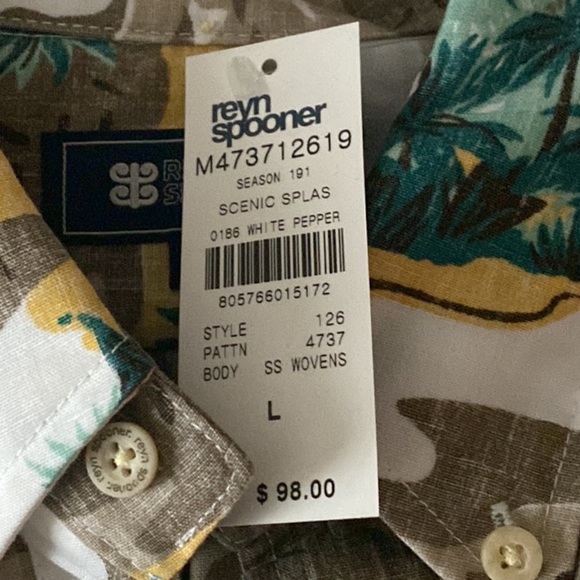 Mens Large Classic fit Reyn Spooner button up shirt - Picture 4 of 4